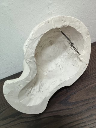 Máscara mortuoria yeso reproducción antigua
