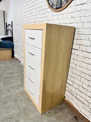 Sinfonier 5 Cajones Madera y Blanco