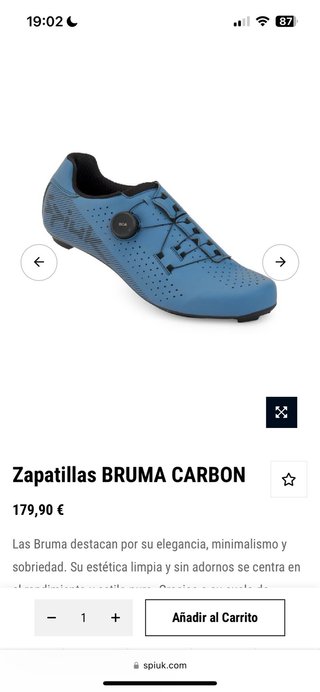 Zapatillas Spiuk Bruma Carbon Talla 44 Nuevas