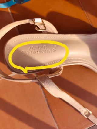 Sandalias tacón ancho beige