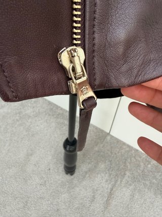 Cazadora Cuero Suave Massimo Dutti Talla 38