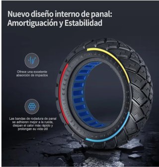 Neumático Macizo Patinete 9X3.0-5.5