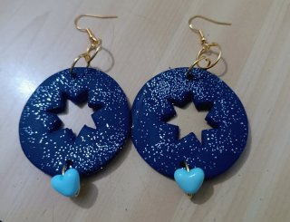 Pendientes Arcilla PISCIS Azul