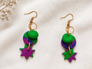 Pendientes Arcilla PISCIS Azul