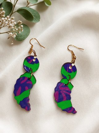 Pendientes Arcilla PISCIS Azul
