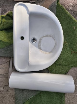 Lavabo Gala porcelana blanco