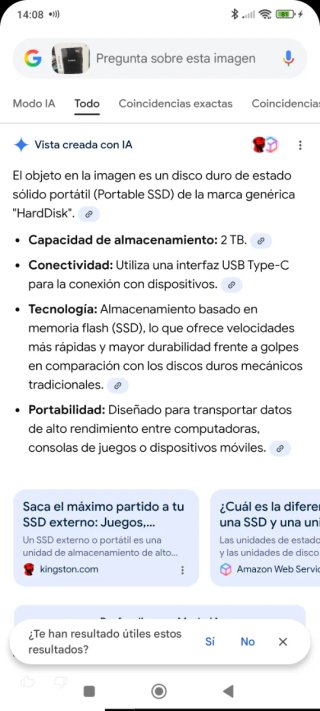 Disco Duro SSD Portátil 2TB M.2