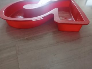 Molde pastel N2 Lékué Rojo de silicona flexible