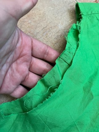 Blusa verde corta sin mangas