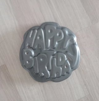 Molde metálico Pastel Happy Birthday