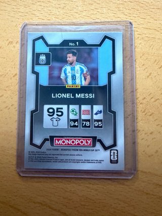 Lionel Messi Monopoly y Crunch Time Cards