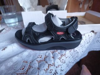 Sandalias Joya Talla 37 Negras y Grises
