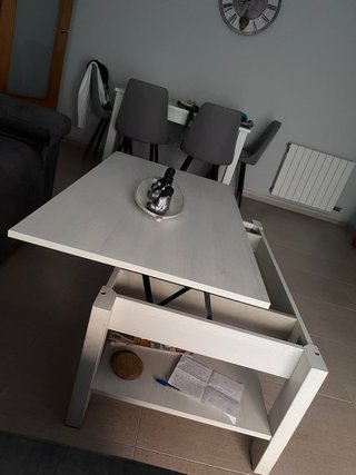 Mesa de centro madera y metal