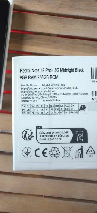 Xiaomi Redmi Note 12 Pro+ 5G negro
