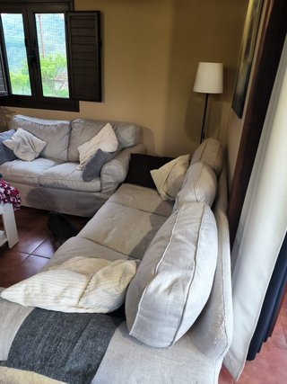 Sofá Ikea beige tela