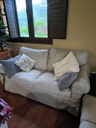Sofá Ikea beige tela