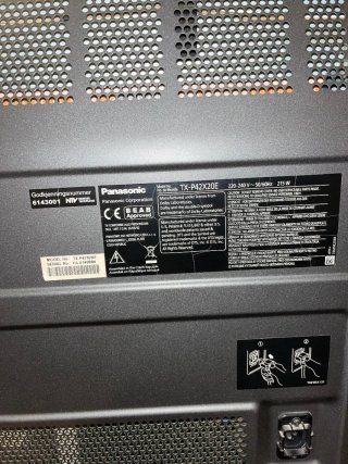 Televisión Panasonic Negra 42 pulgadas