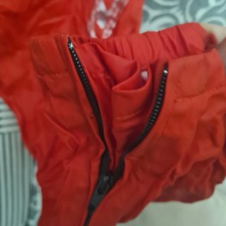 Pantalón impermeable moto rojo
