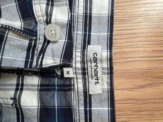 Falda Carhartt Cuadros Azul Blanco Tartbell Skirt