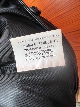 Pantalón de cuero mujer negro