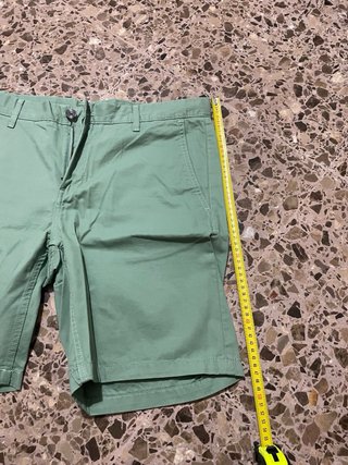 SEARA MEN Pantalón Corto Chino Verde