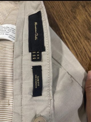 Pantalón Massimo Dutti Beige Talla [Talla] 46