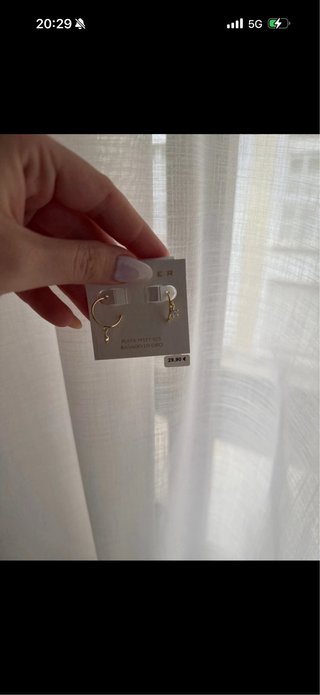 Pendientes Luxenter Estrella Baño Oro Plata 925