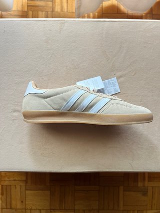 Zapatillas Adidas W Gazelle Indoor Beige White