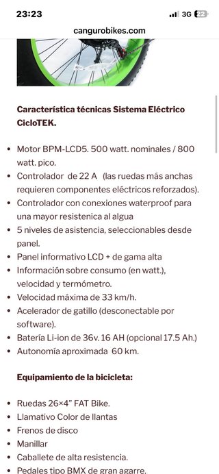 Bicicleta eléctrica fat bike MHR