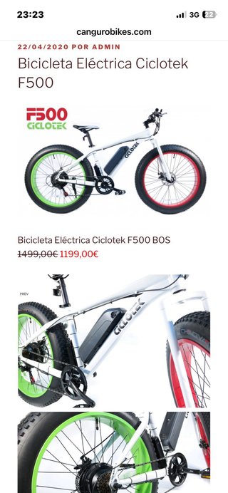 Bicicleta eléctrica fat bike MHR