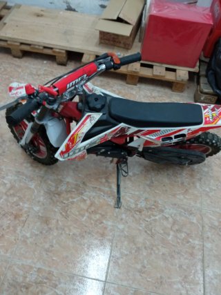 Moto infantil IMR Motocross Roja y Blanca