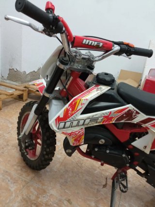 Moto infantil IMR Motocross Roja y Blanca