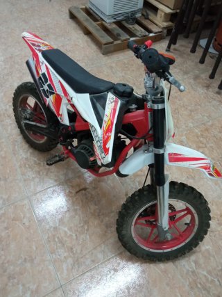 Moto infantil IMR Motocross Roja y Blanca