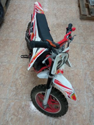 Moto infantil IMR Motocross Roja y Blanca