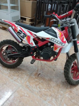 Moto infantil IMR Motocross Roja y Blanca