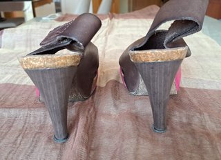 Sandalias Penélope Collection Piel Fucsia T.38