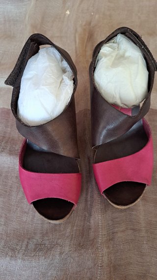Sandalias Penélope Collection Piel Fucsia T.38