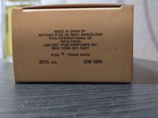 Antigua fragancia Eau Dorée de Puig