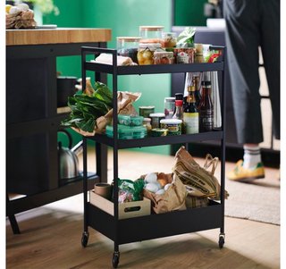 Carrito auxiliar Ikea negro