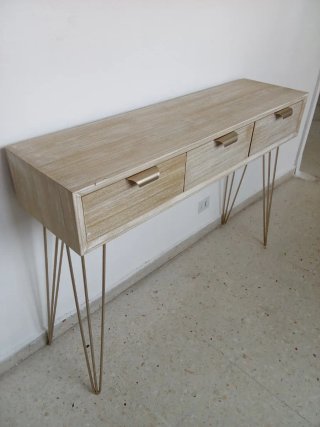 Recibidor de entrada madera / Regalo espejo