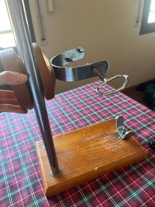 Jamonera Acero Inoxidable y Madera