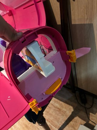 Avión Barbie rosa