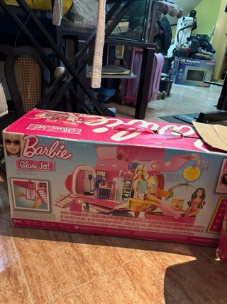 Avión Barbie rosa
