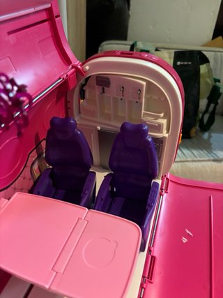 Avión Barbie rosa