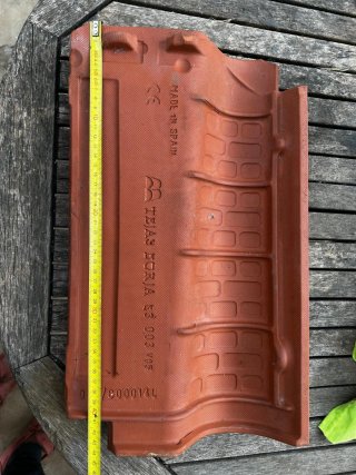 Tejas de cerámica nuevas
