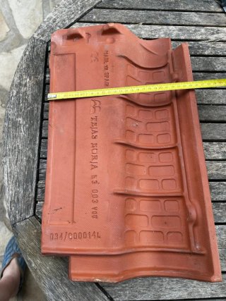 Tejas de cerámica nuevas