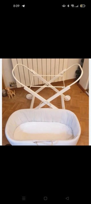 Moisés Zara Home Ratán y colchón.