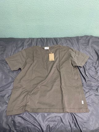 Camiseta manga corta ancha verde oliva