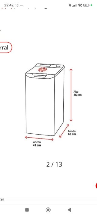 Lavadora Candy Carga Superior 7kg wifi