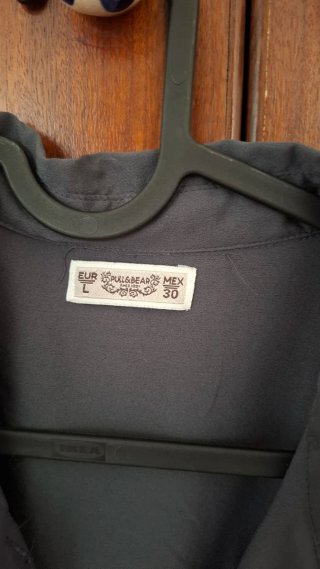 Camisa cinza manga comprida